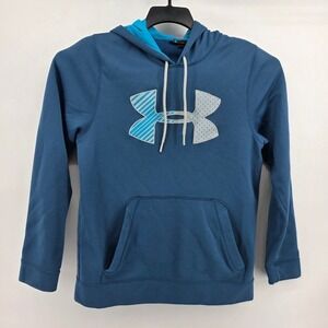 Under Armour Storm Hoodie Mens Small Pullover Athletic Blue Sweat Shirt
